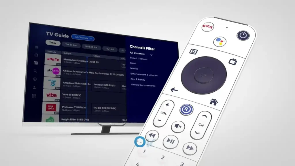 sky tv guide