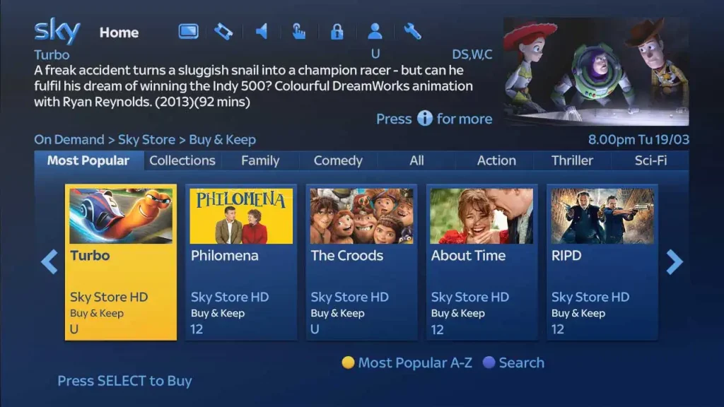 sky cinema movies